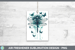 GorgeousAnimals Teal Drips Air Freshener design.
