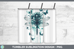 GorgeousAnimals Teal Drips Tumbler design.