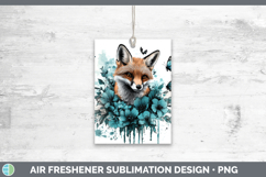GorgeousAnimals Teal Drips Air Freshener design.