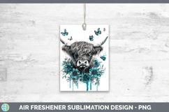 GorgeousAnimals Teal Drips Air Freshener design.