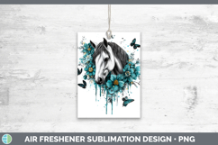 GorgeousAnimals Teal Drips Air Freshener design.