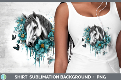 GorgeousAnimals Teal Drips Shirt design.