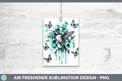 GorgeousAnimals Teal Drips Air Freshener design.
