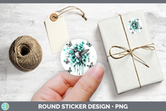 GorgeousAnimals Teal Drips Stickers design.