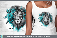 GorgeousAnimals Teal Drips Shirt design.