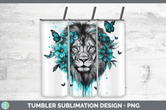 GorgeousAnimals Teal Drips Tumbler design.