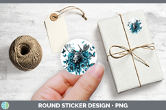 GorgeousAnimals Teal Drips Stickers design.