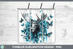 GorgeousAnimals Teal Drips Tumbler design.