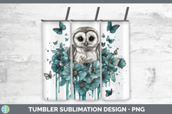 GorgeousAnimals Teal Drips Tumbler design.