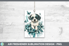 GorgeousAnimals Teal Drips Air Freshener design.
