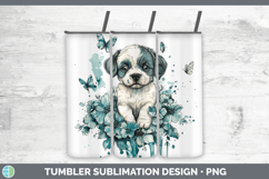 GorgeousAnimals Teal Drips Tumbler design.