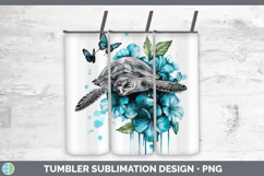 GorgeousAnimals Teal Drips Tumbler design.