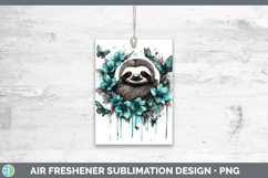 GorgeousAnimals Teal Drips Air Freshener design.