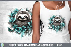 GorgeousAnimals Teal Drips Shirt design.