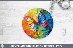 GorgeousAnimals Thick Paint Keychain design.