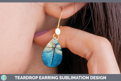 GorgeousAnimals Thick Paint Teardrop Earrings design.