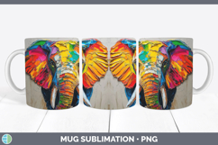 GorgeousAnimals Thick Paint Mug Wrap design.