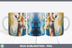 GorgeousAnimals Thick Paint Mug Wrap design.