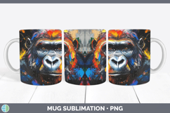 GorgeousAnimals Thick Paint Mug Wrap design.