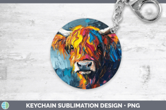 GorgeousAnimals Thick Paint Keychain design.