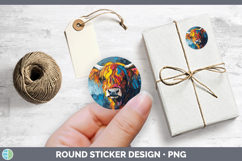 GorgeousAnimals Thick Paint Stickers design.