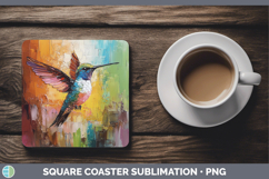 GorgeousAnimals Thick Paint Square Coaster design.