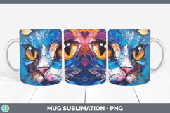 GorgeousAnimals Thick Paint Mug Wrap design.
