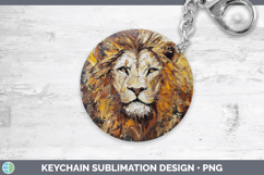 GorgeousAnimals Thick Paint Keychain design.