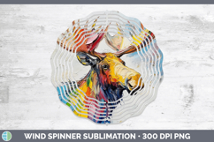 GorgeousAnimals Thick Paint Wind Spinner design.