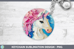GorgeousAnimals Thick Paint Keychain design.