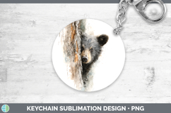 GorgeousAnimals Tree Peek Keychain design.