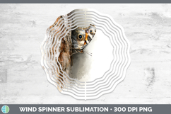 GorgeousAnimals Tree Peek Wind Spinner design.