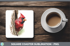 GorgeousAnimals Tree Peek Square Coaster design.