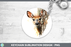 GorgeousAnimals Tree Peek Keychain design.