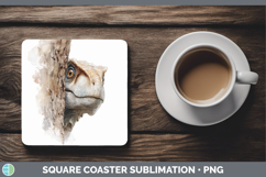 GorgeousAnimals Tree Peek Square Coaster design.