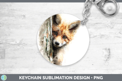 GorgeousAnimals Tree Peek Keychain design.