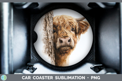 GorgeousAnimals Tree Peek Car Coaster design.