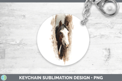 GorgeousAnimals Tree Peek Keychain design.