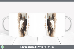 GorgeousAnimals Tree Peek Mug Wrap design.