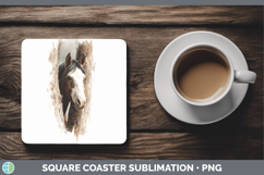 GorgeousAnimals Tree Peek Square Coaster design.