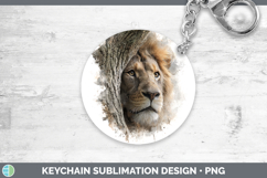 GorgeousAnimals Tree Peek Keychain design.