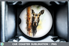 GorgeousAnimals Tree Peek Car Coaster design.
