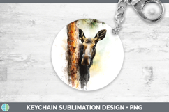 GorgeousAnimals Tree Peek Keychain design.