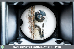 GorgeousAnimals Tree Peek Car Coaster design.