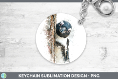 GorgeousAnimals Tree Peek Keychain design.