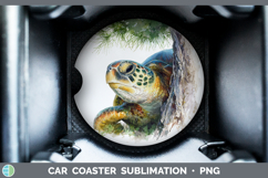 GorgeousAnimals Tree Peek Car Coaster design.