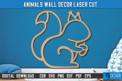 Nursery Wall Décor | Squirrel Shape | Baby Range | CNC File Product Image 1