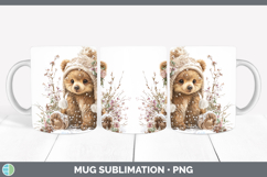GorgeousAnimals Winter Knit Hat Mug Wrap design.