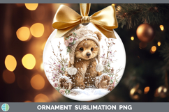 GorgeousAnimals Winter Knit Hat Ornament design.