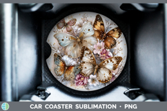 GorgeousAnimals Winter Knit Hat Car Coaster design.